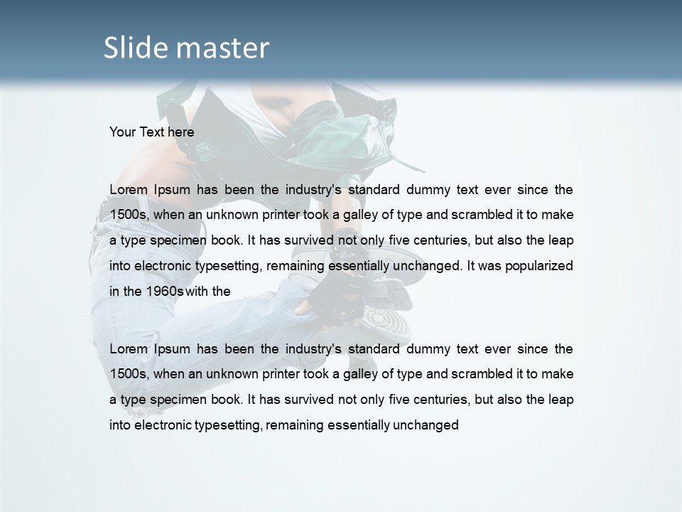 Dancer Mid Air Hip Hop PowerPoint Template