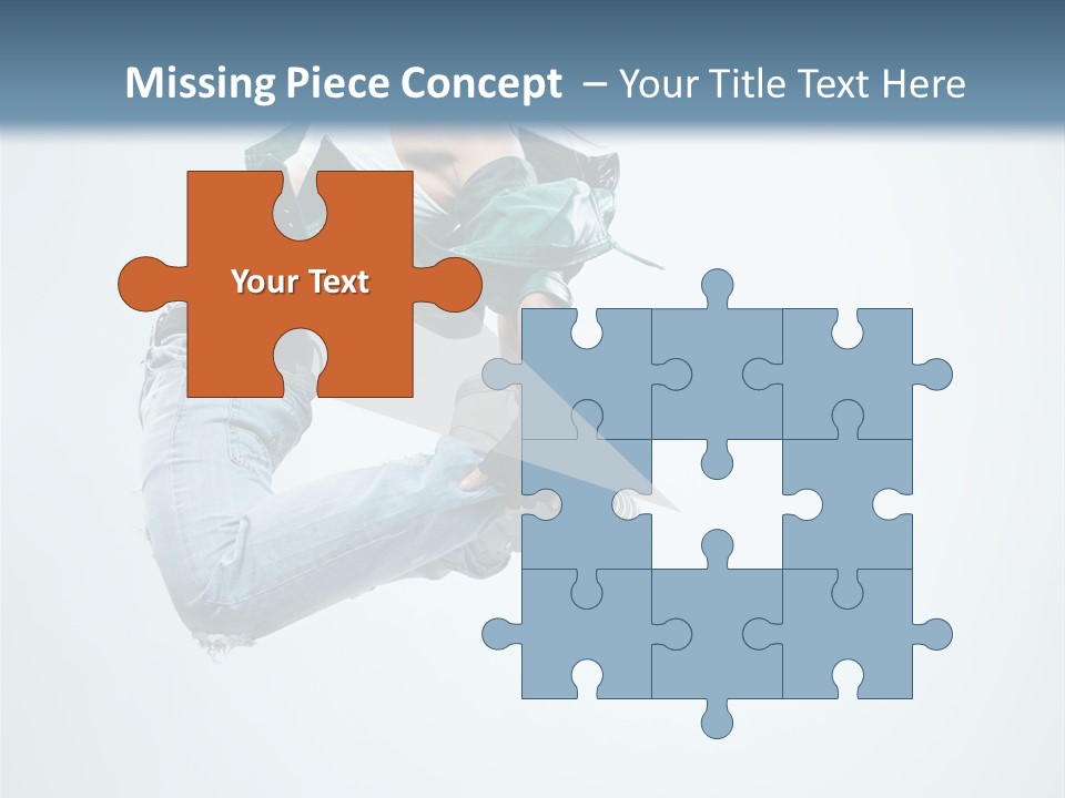 Dancer Mid Air Hip Hop PowerPoint Template