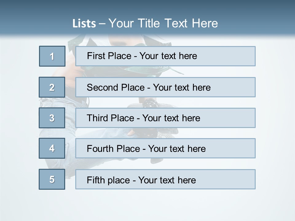 Dancer Mid Air Hip Hop PowerPoint Template
