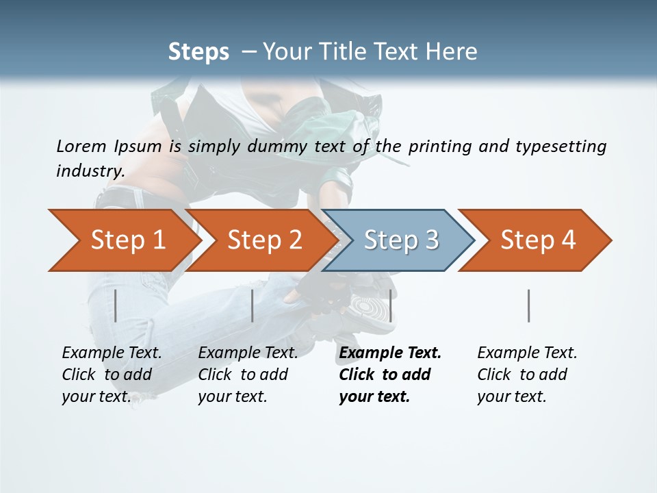 Dancer Mid Air Hip Hop PowerPoint Template