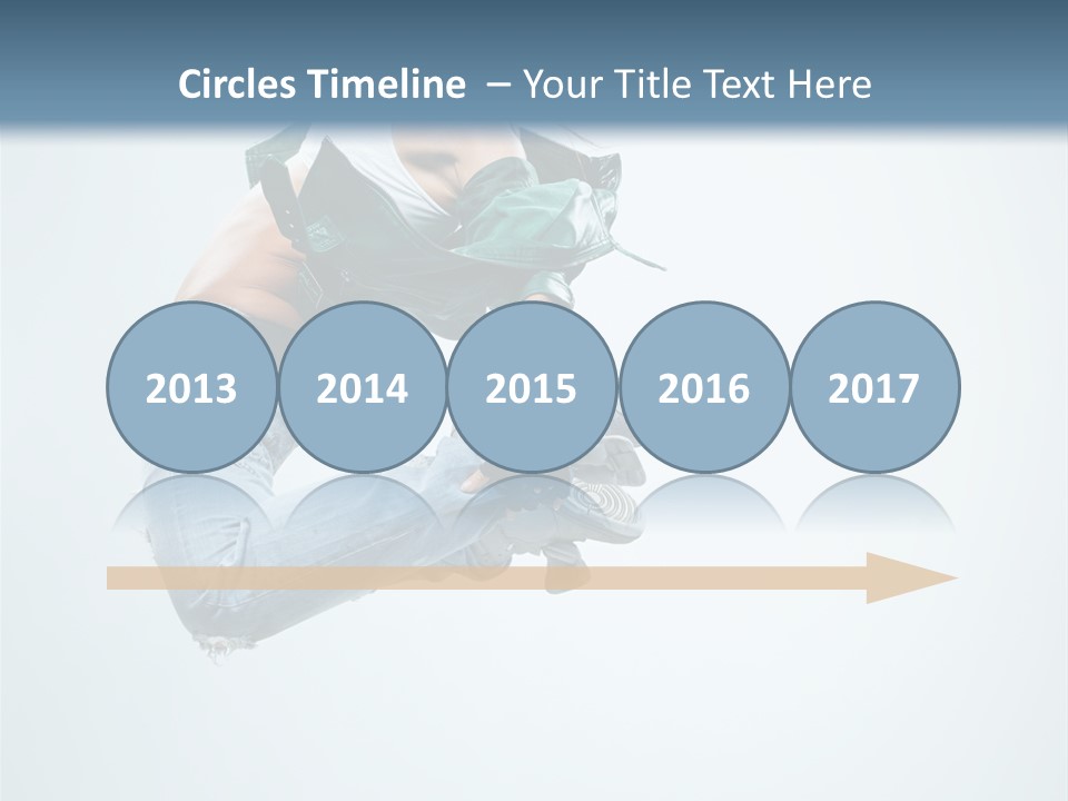 Dancer Mid Air Hip Hop PowerPoint Template