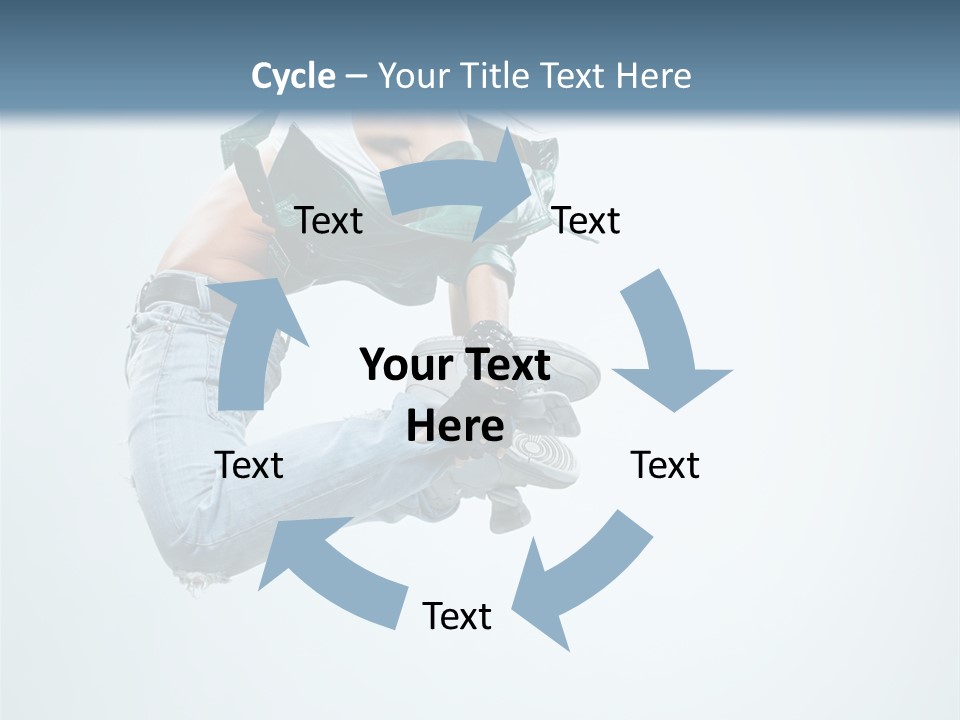 Dancer Mid Air Hip Hop PowerPoint Template