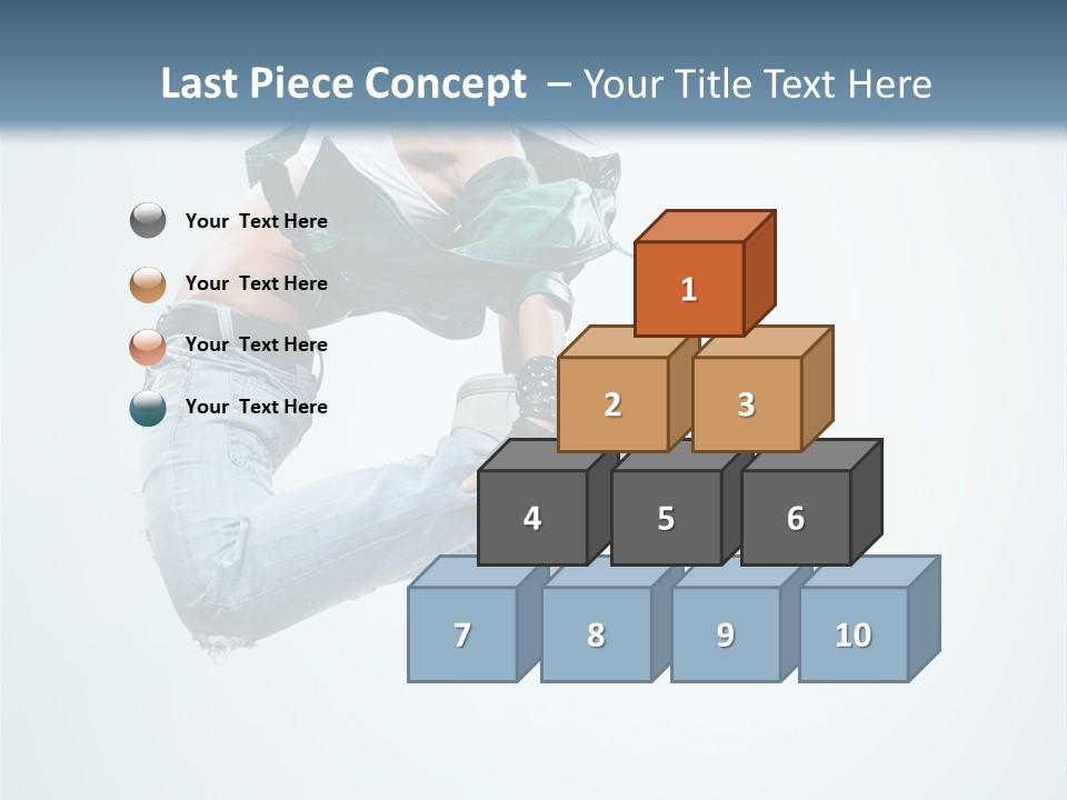 Dancer Mid Air Hip Hop PowerPoint Template