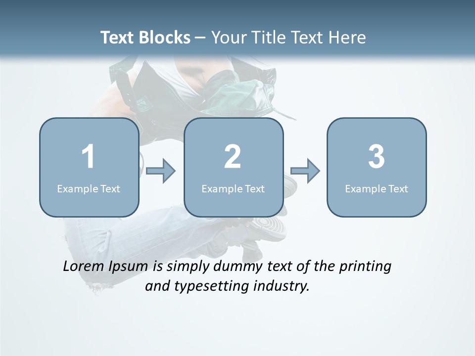 Dancer Mid Air Hip Hop PowerPoint Template