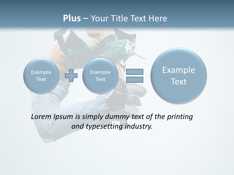 Dancer Mid Air Hip Hop PowerPoint Template