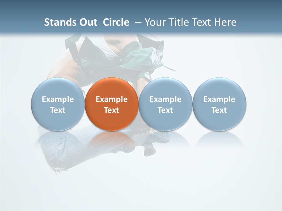 Dancer Mid Air Hip Hop PowerPoint Template