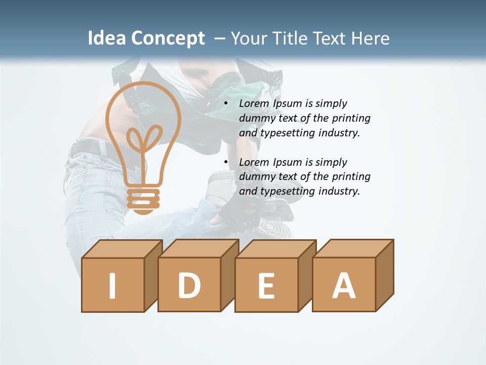 Dancer Mid Air Hip Hop PowerPoint Template