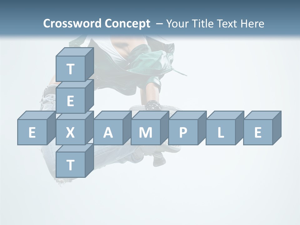 Dancer Mid Air Hip Hop PowerPoint Template