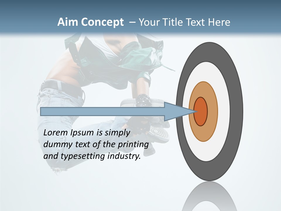 Dancer Mid Air Hip Hop PowerPoint Template