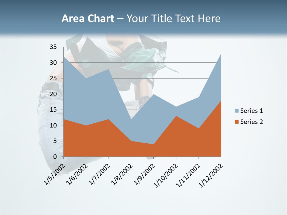 Dancer Mid Air Hip Hop PowerPoint Template