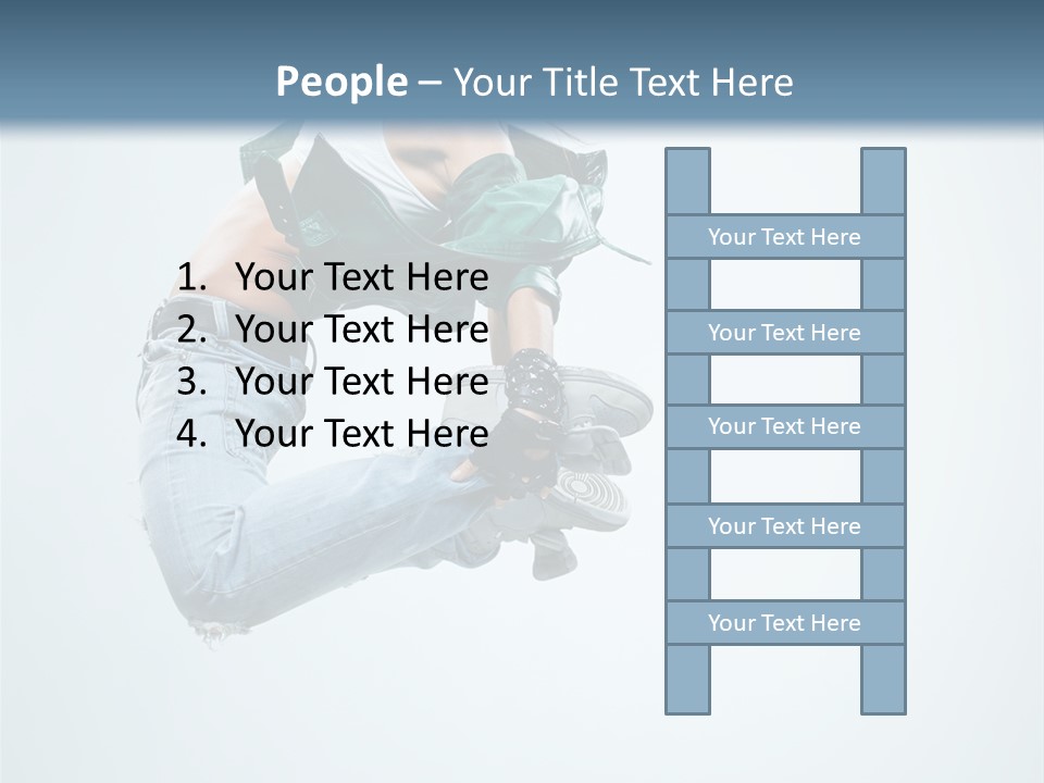 Dancer Mid Air Hip Hop PowerPoint Template