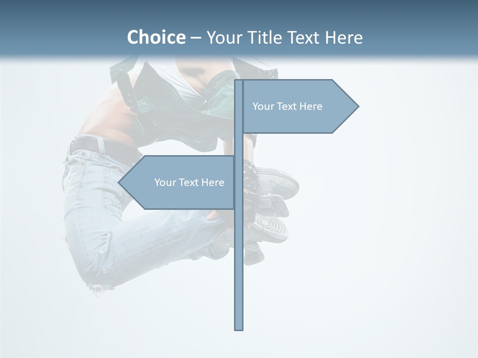 Dancer Mid Air Hip Hop PowerPoint Template