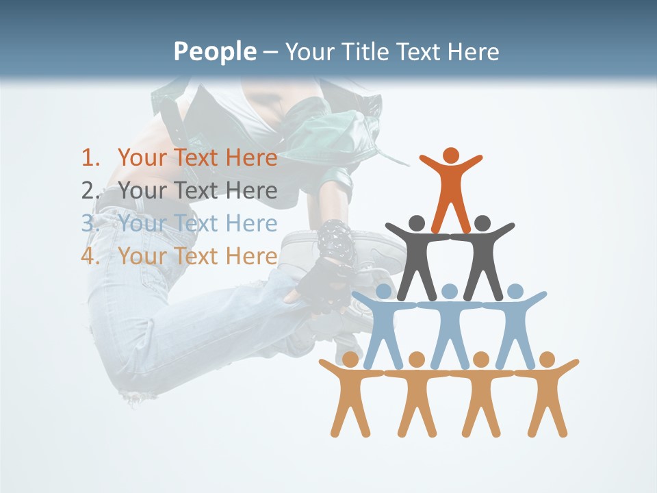 Dancer Mid Air Hip Hop PowerPoint Template