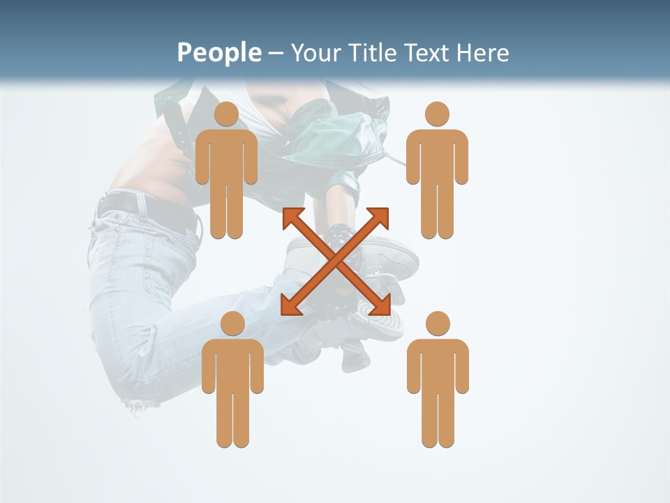 Dancer Mid Air Hip Hop PowerPoint Template