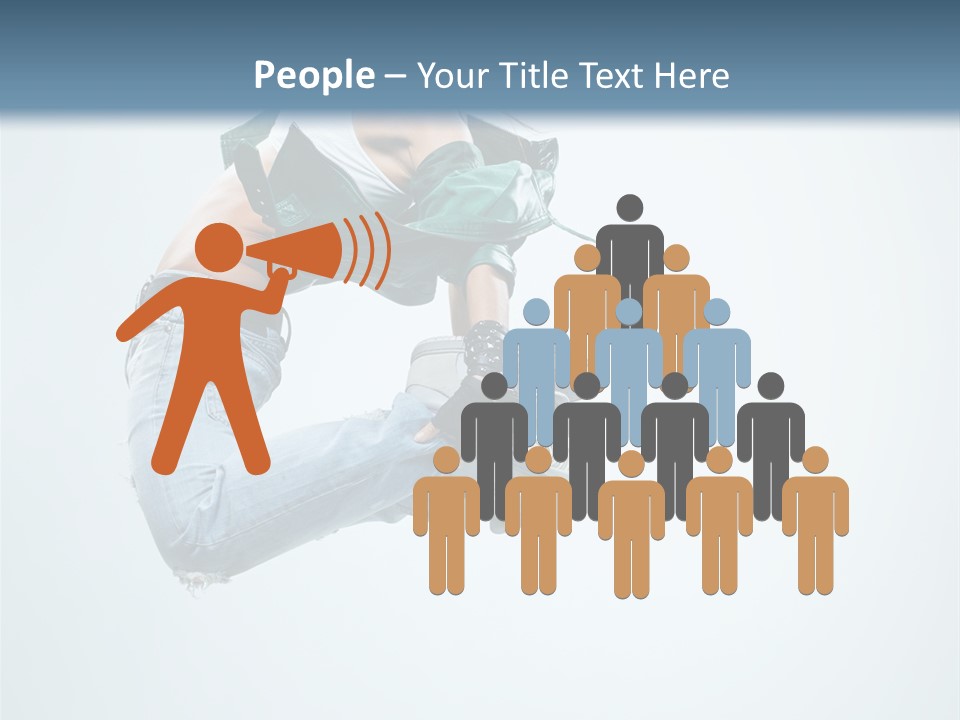 Dancer Mid Air Hip Hop PowerPoint Template