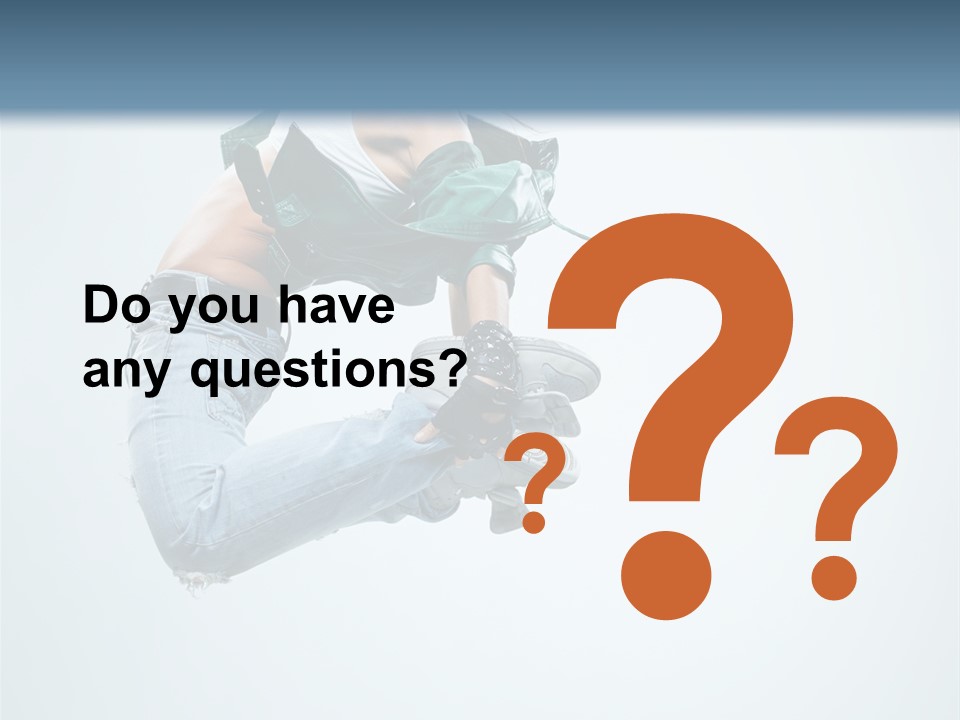 Dancer Mid Air Hip Hop PowerPoint Template