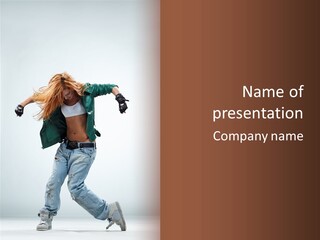 Female Funky Color PowerPoint Template