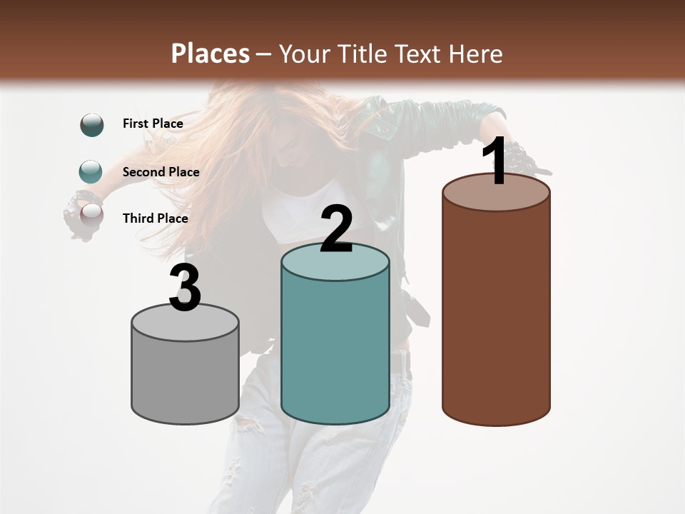 Female Funky Color PowerPoint Template