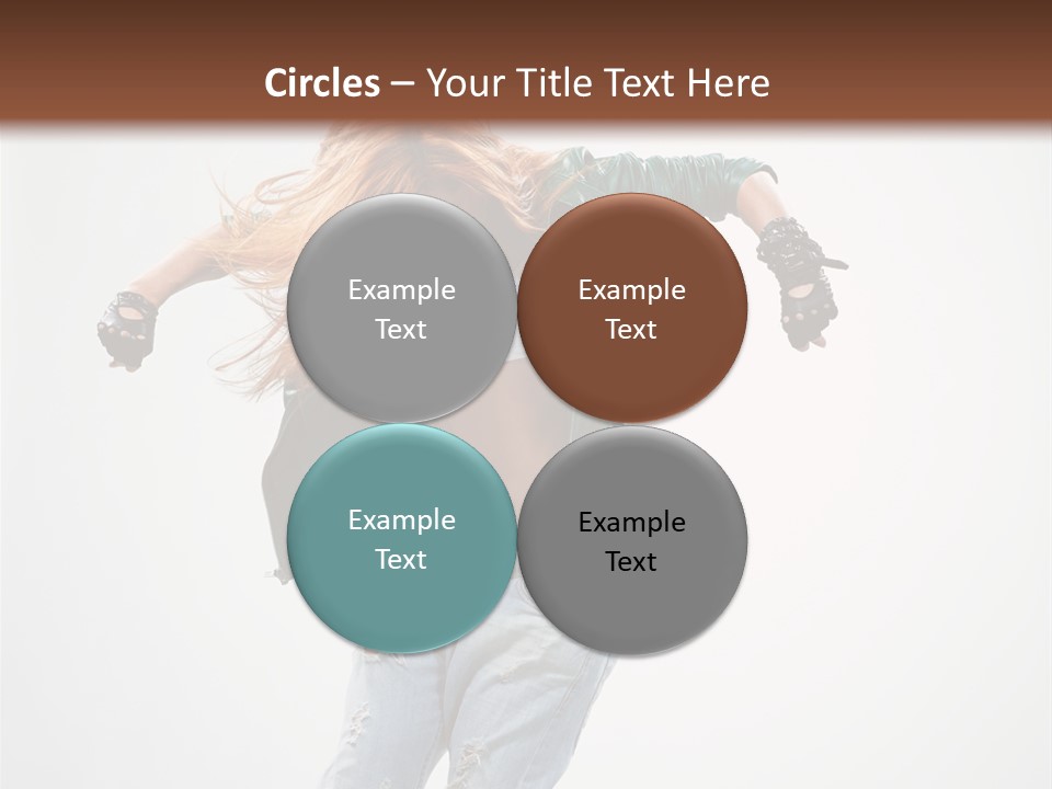 Female Funky Color PowerPoint Template