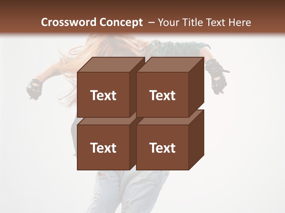 Female Funky Color PowerPoint Template