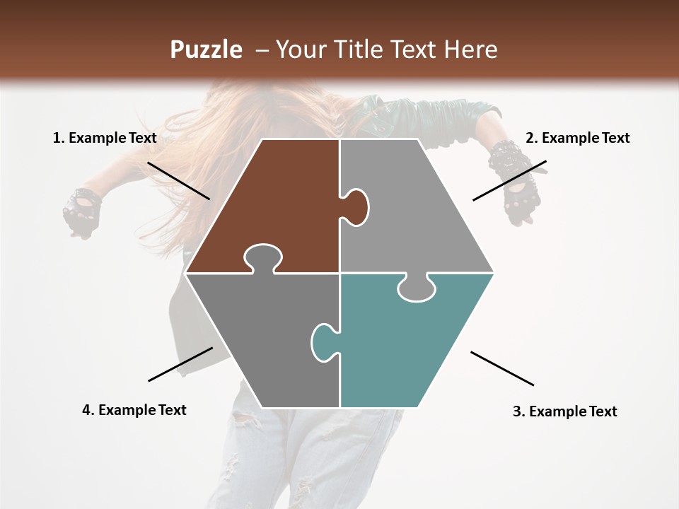 Female Funky Color PowerPoint Template