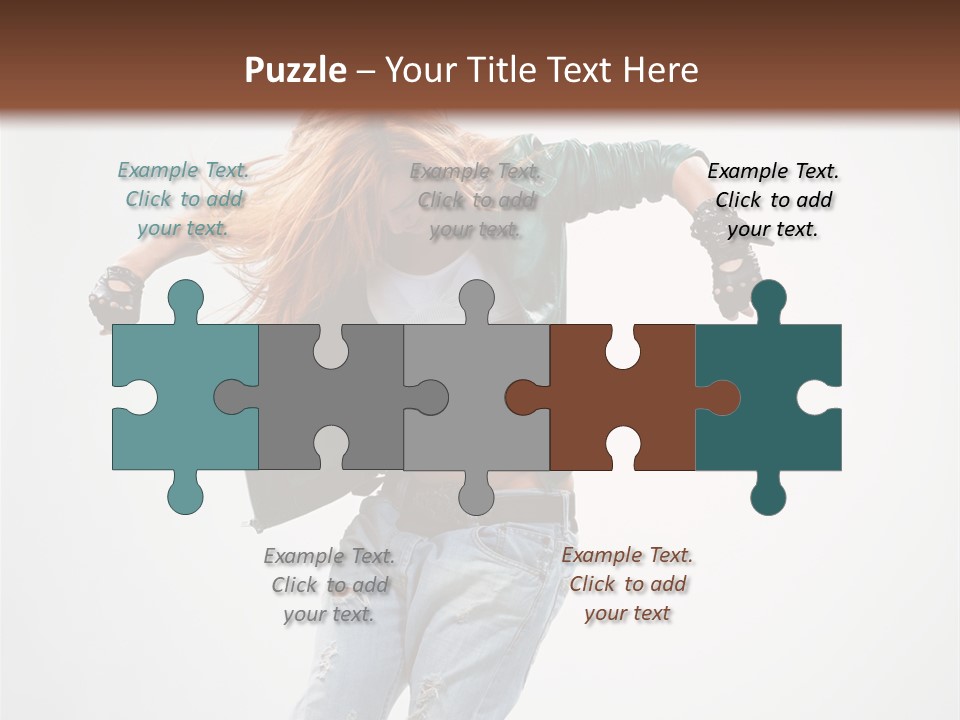 Female Funky Color PowerPoint Template