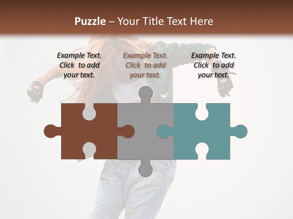 Female Funky Color PowerPoint Template