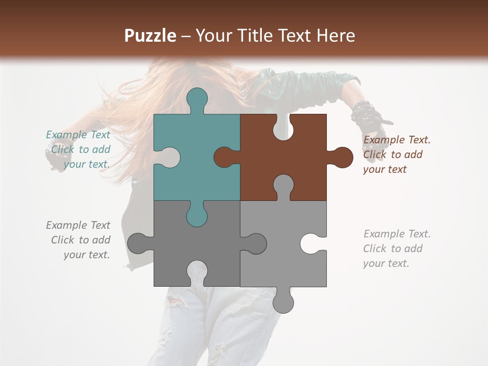 Female Funky Color PowerPoint Template