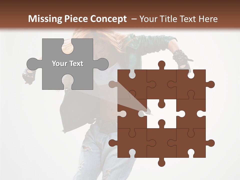 Female Funky Color PowerPoint Template