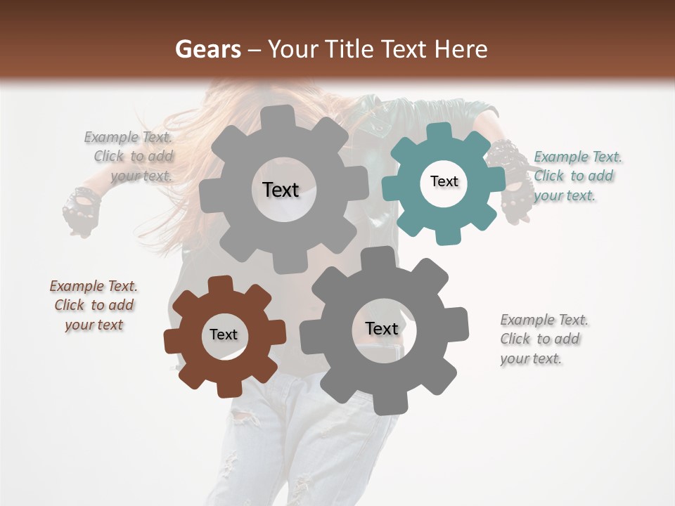 Female Funky Color PowerPoint Template