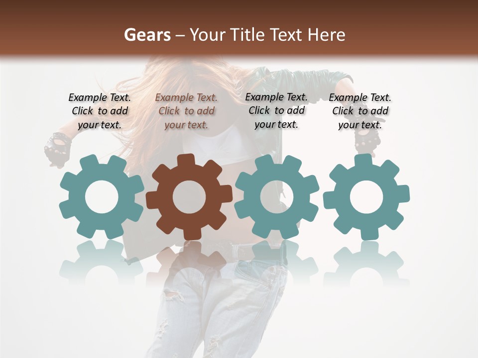 Female Funky Color PowerPoint Template