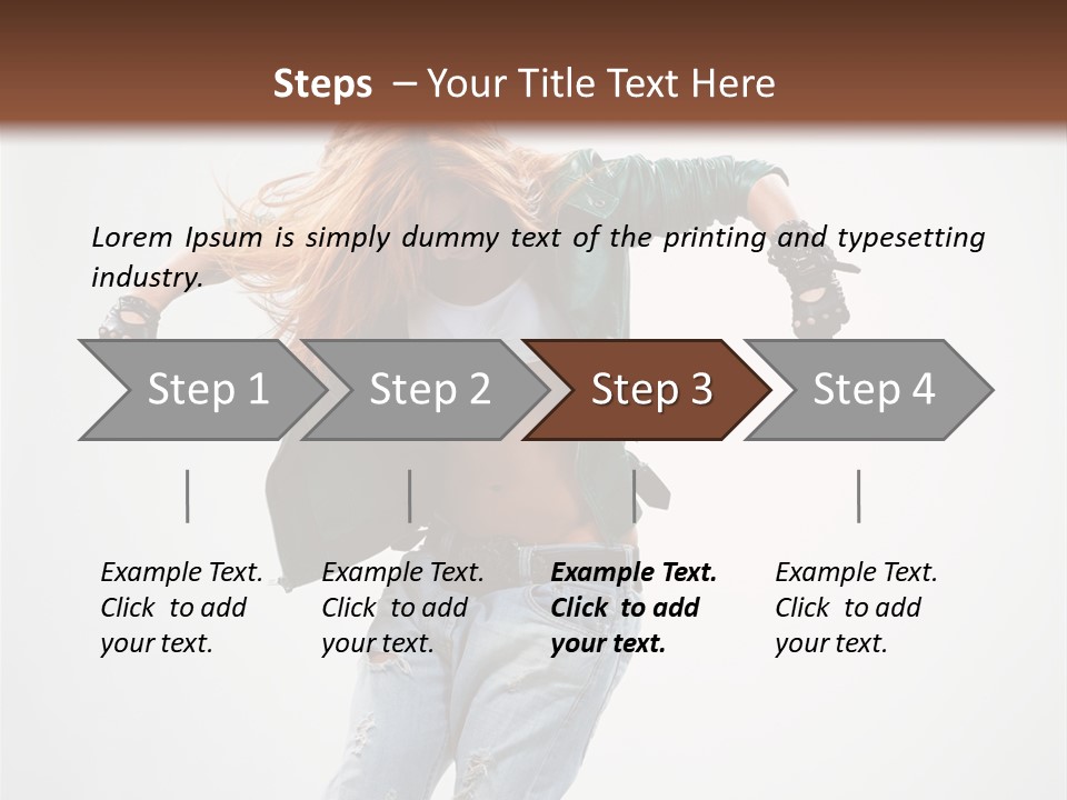 Female Funky Color PowerPoint Template