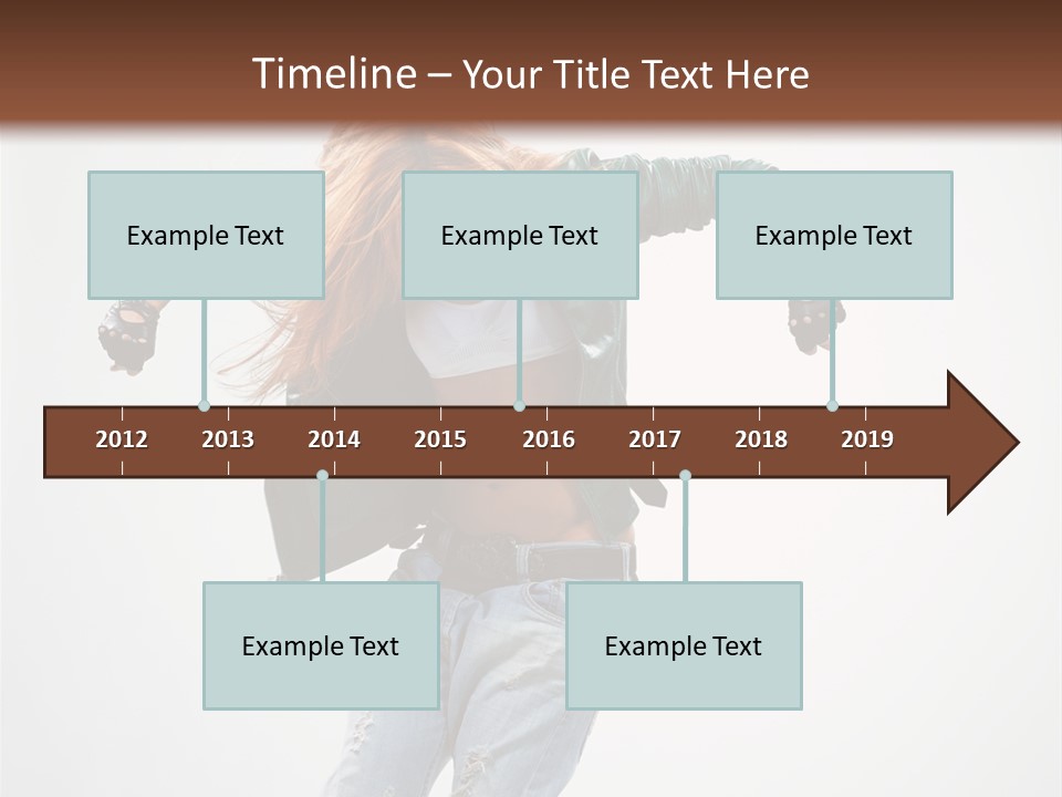 Female Funky Color PowerPoint Template