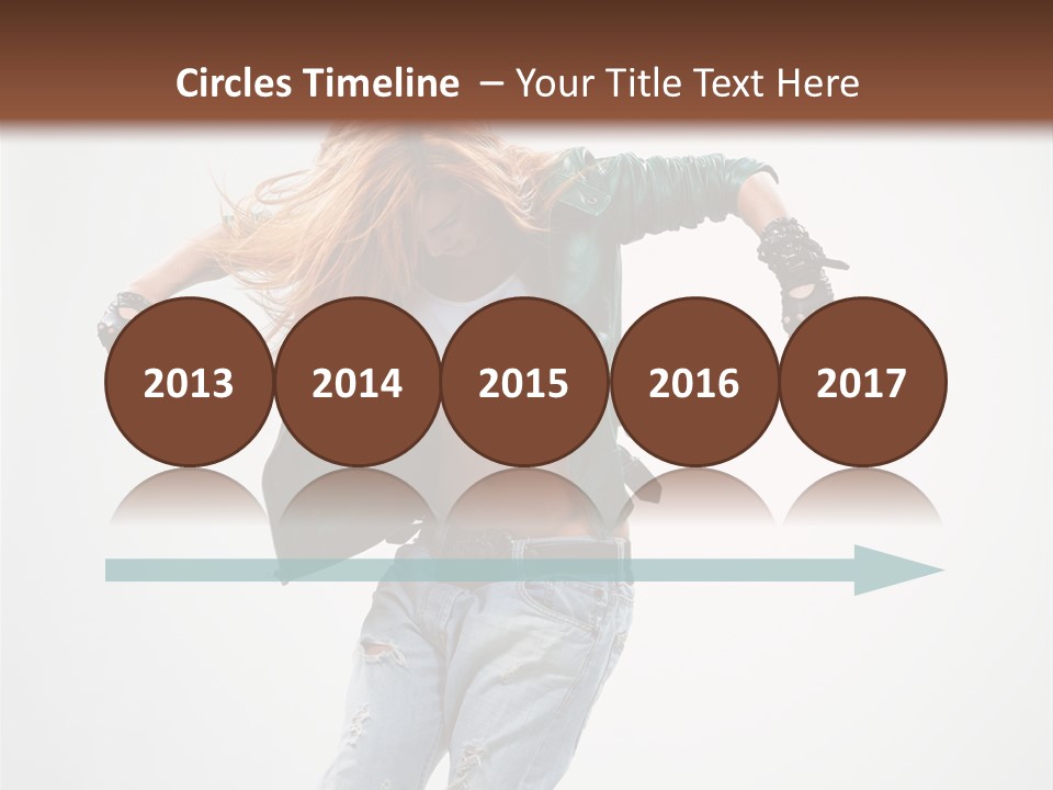 Female Funky Color PowerPoint Template