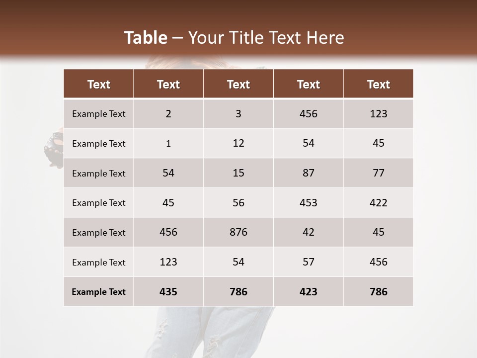 Female Funky Color PowerPoint Template