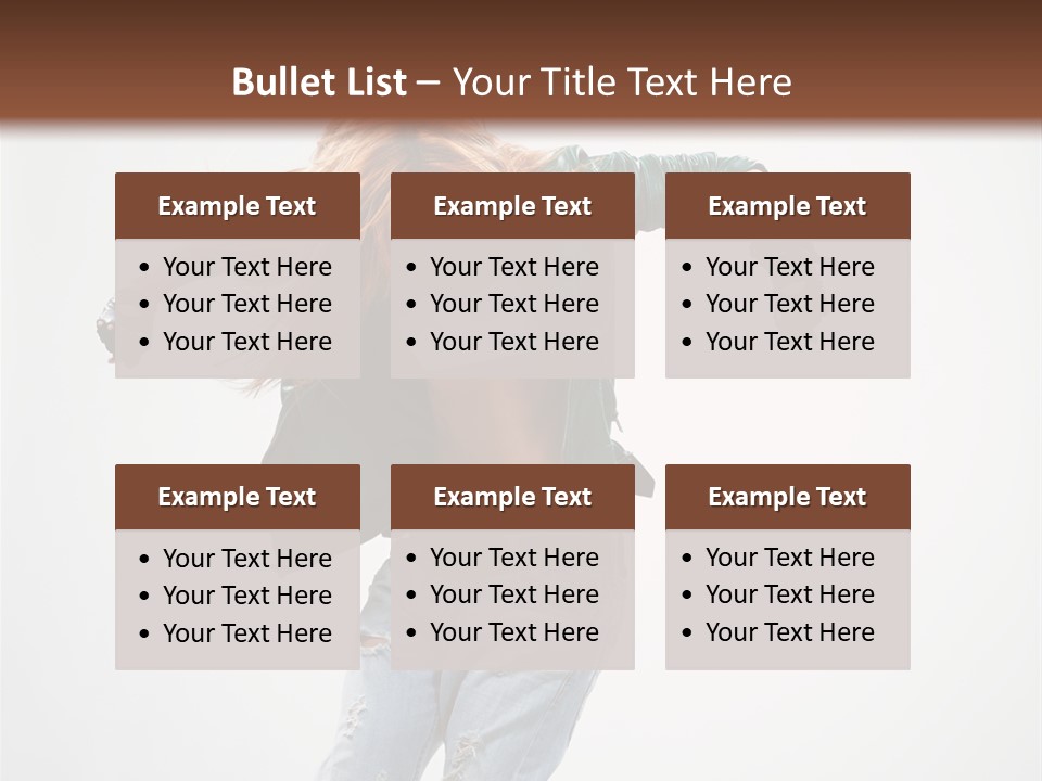 Female Funky Color PowerPoint Template