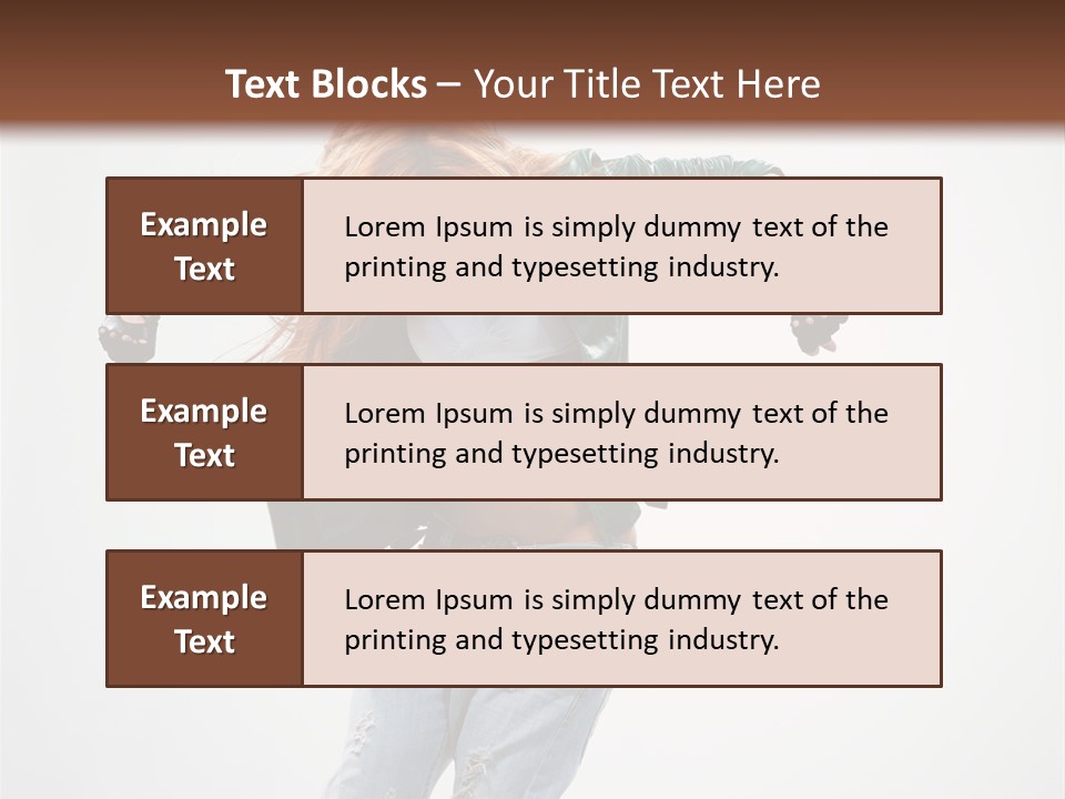 Female Funky Color PowerPoint Template