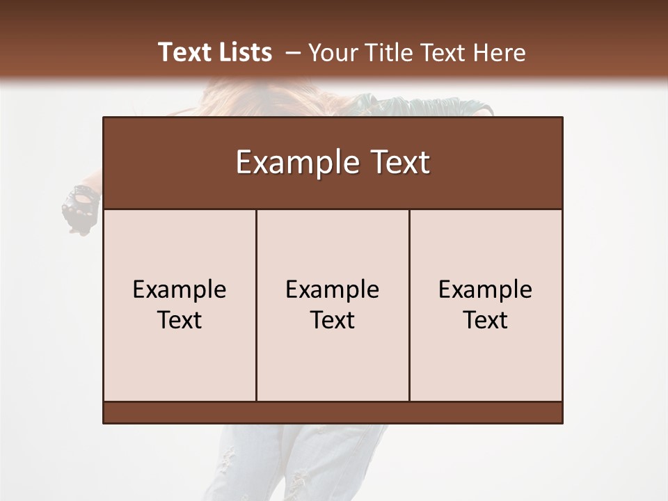 Female Funky Color PowerPoint Template