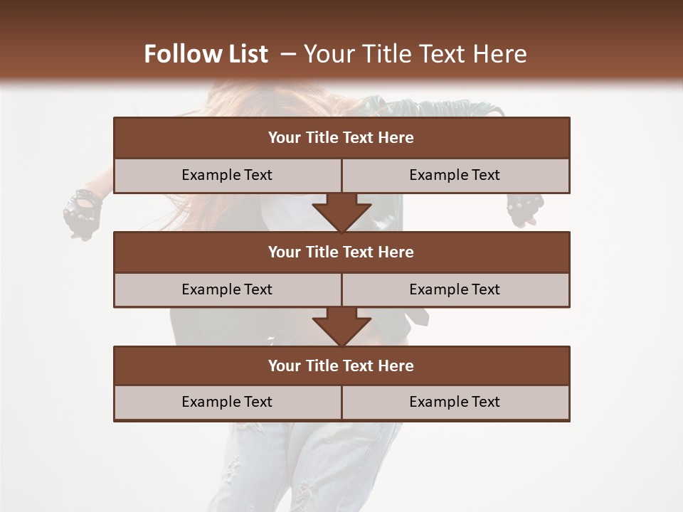 Female Funky Color PowerPoint Template