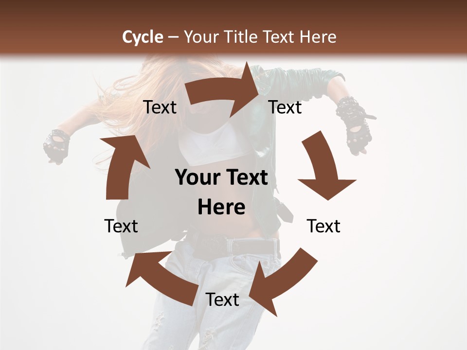 Female Funky Color PowerPoint Template