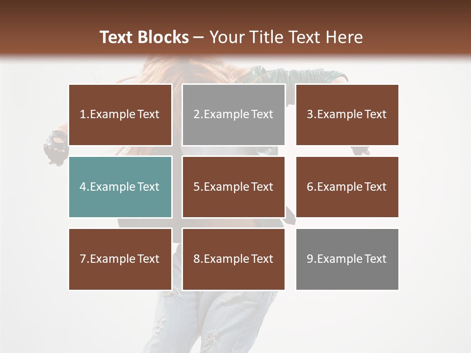 Female Funky Color PowerPoint Template