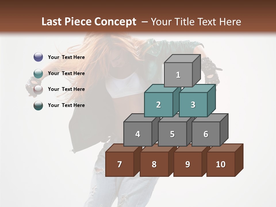 Female Funky Color PowerPoint Template