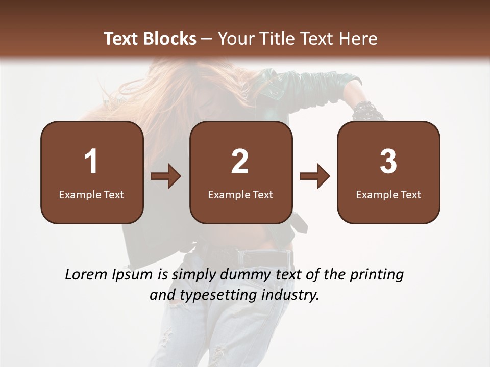 Female Funky Color PowerPoint Template