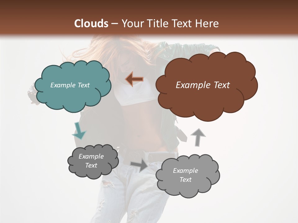 Female Funky Color PowerPoint Template