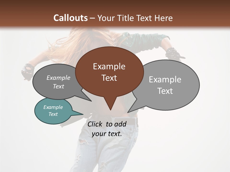 Female Funky Color PowerPoint Template