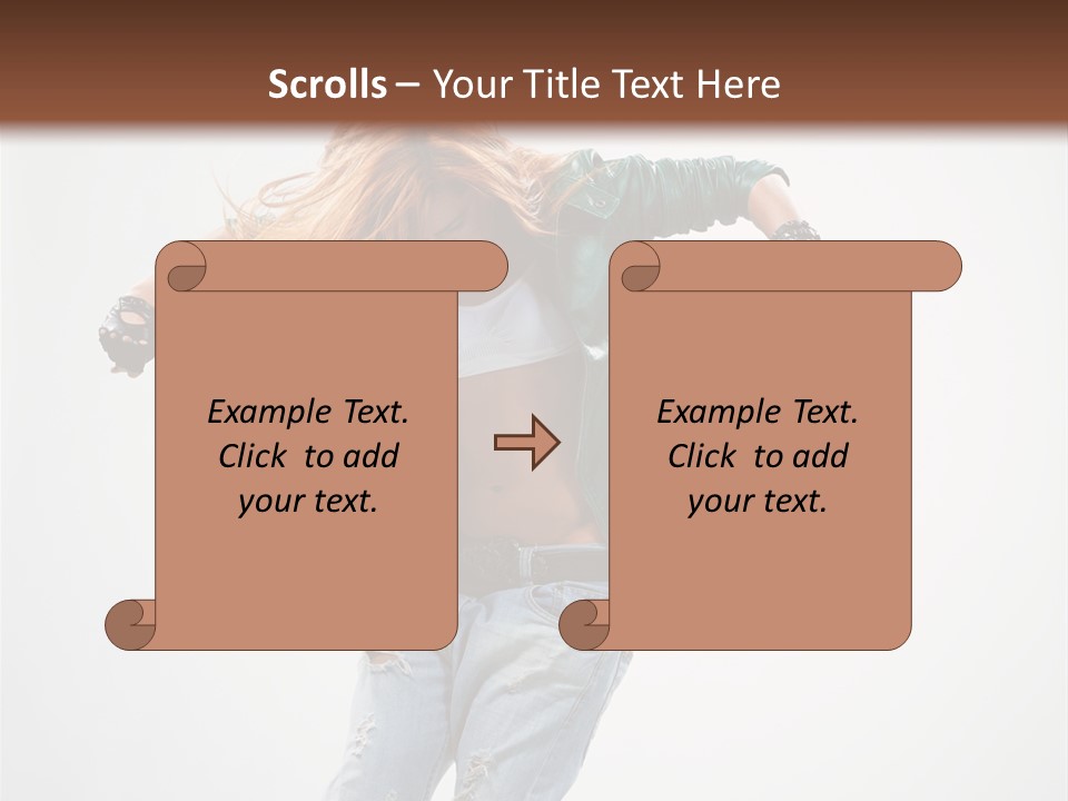 Female Funky Color PowerPoint Template