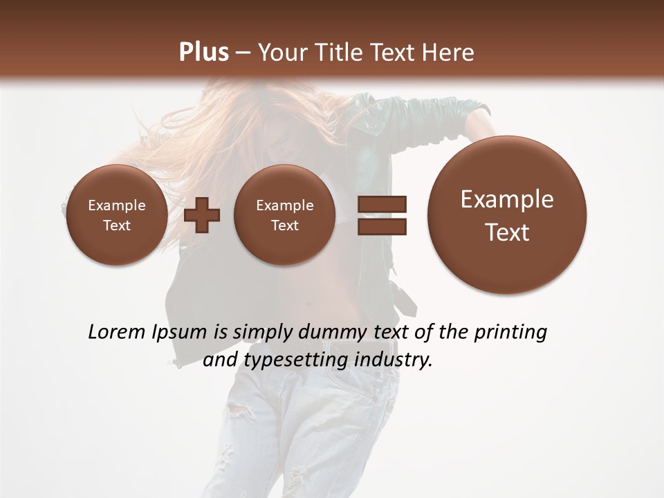 Female Funky Color PowerPoint Template