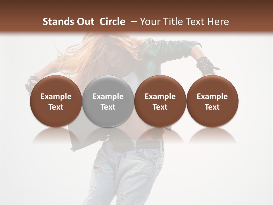 Female Funky Color PowerPoint Template