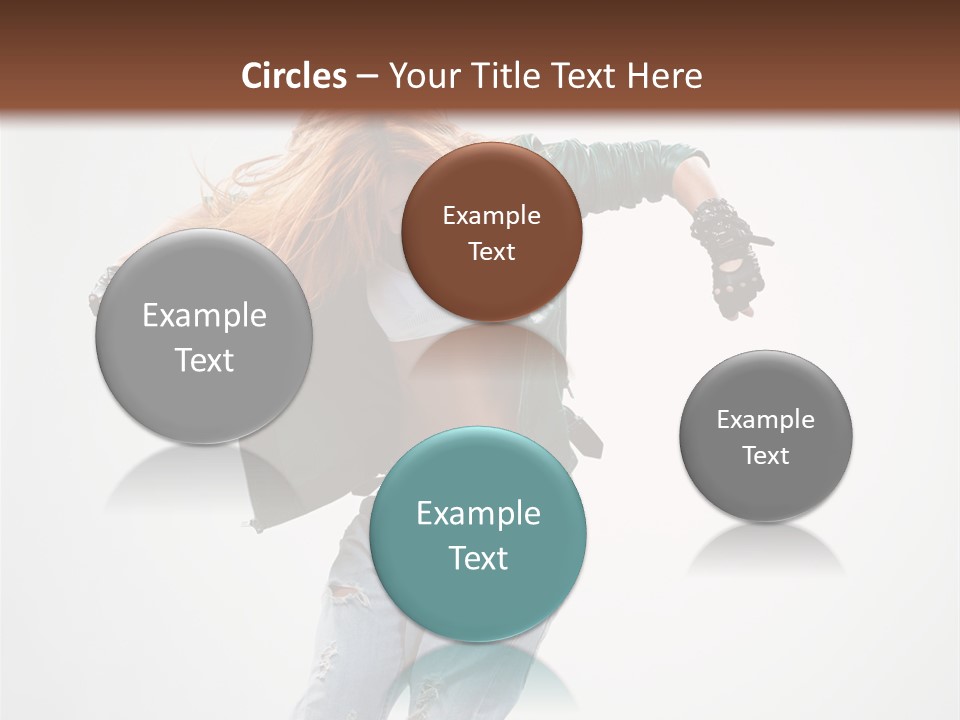 Female Funky Color PowerPoint Template