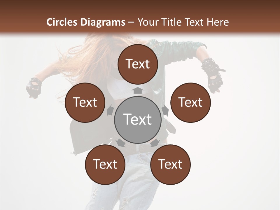 Female Funky Color PowerPoint Template